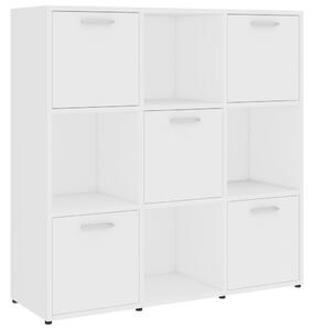 Book Cabinet White 90x30x90 cm Engineered Wood