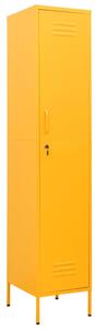 Locker Cabinet Mustard Yellow 35x46x180 cm Steel