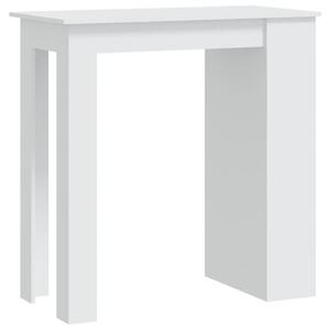 Bar Table with Storage Rack White 102x50x103.5 cm Engineered Wood