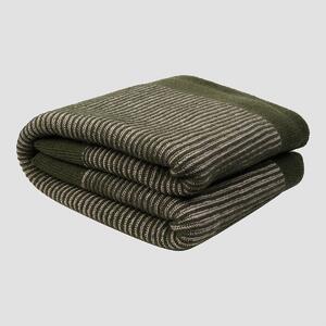 Piglet Cedar Green Knitted Throw Blanket Size 135x185cm