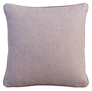 Lecce Frappe, Sustainable Feather, Cushion, 55cm x 55cm - Andrew Martin Cotton Blend & Linen Blend & Viscose Blend Herringbone & Weave