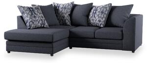 Tisha 3 Seater Soft Fabric Corner Chaise Scatter Sofa | Roseland