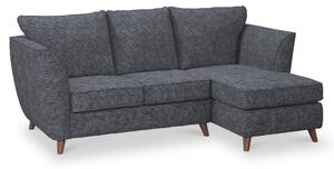 Tamsin 3 Seater Fabric Chaise Sofa | Retro Modern Couch | Roseland