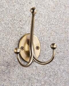 Oval Tri Hook - Antique Brass