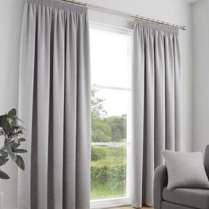 Galaxy Dimout Ready Made Curtains Silver