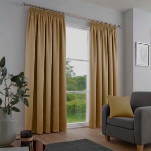 Galaxy Dimout Ready Made Curtains Ochre