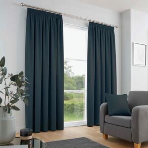 Galaxy Dimout Ready Made Curtains Navy