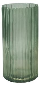 Daphne Ribbed Vase Green