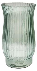 Airlie Ribbed Vase Green