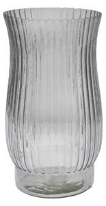 Airlie Ribbed Vase Grey