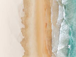 Photography Idyllic beach scene photographed from a, Abstract Aerial Art