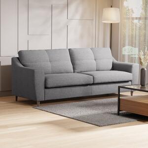 Baxter Textured Weave 4 Seater Sofa Silver