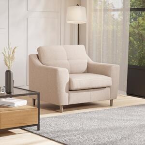Baxter Textured Weave Snuggle Chair Textured Weave Oatmeal