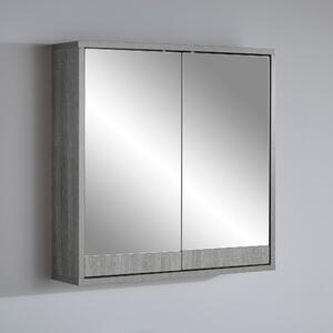 Maia Double Mirror Cabinet, Grey Grey