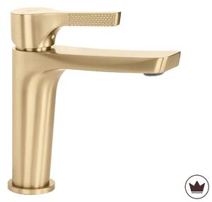Bathroom faucet PREMIUM Rea Maxim Brush Gold Low
