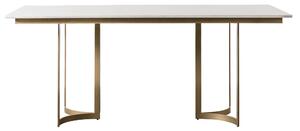 Cadotte 6 Seater Dining Table, Marble Gold