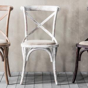 Carter Set of 2 Dining Chairs, Oak White