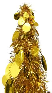 Pop-up Artificial Christmas Tree Gold 150 cm PET