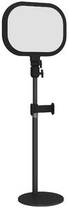 HOMCOM Selfie Light for Video Conference Lighting, Dimmable Desk Lamp with Stand Phone Holder, 5 Colour Modes & 10 Brightness Levels, Memory Function for Home Office, Recording, Video Calls, Black