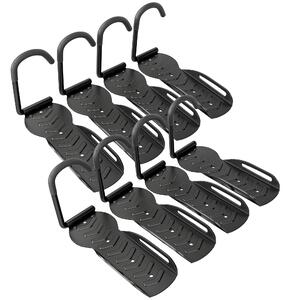 SPORTNOW 8 Pack Bike Rack, Wall Mounted Bicycle Hanger Hook, Foldable Garage Bike Wall Rack, Bicycle Storage Holder for Indoor Outdoor Use