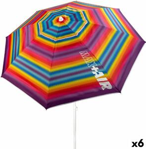 Sunshade Aktive Multicolour Oxford Steel Oxford fabric 200 x 200 x 200 cm (6 Units)
