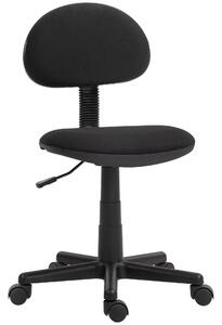 HOMCOM Small Armless Office Chair - Black