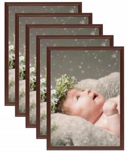 Photo Frames Collage 5 pcs for Table Dark Red 13x18 cm