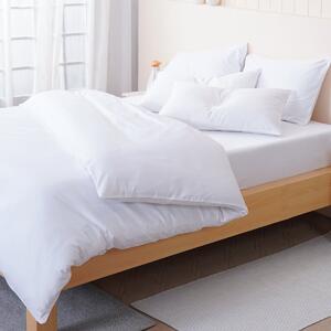 Ella Cotton - White Duvet Cover, Fitted Sheet & Pillowcases Set, King Size