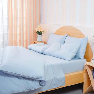 Ackly Bamboo - Sky Duvet Cover, Fitted Sheet & Pillowcases Set, Double
