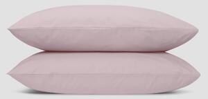 French Rose Washed Cotton Percale Pillowcases (Pair) | Square | Piglet in Bed