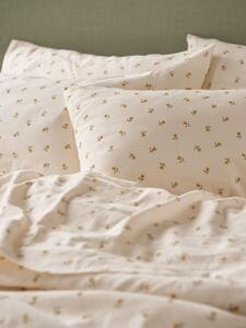 Honey Posy Bud Linen Blend Pillowcases (Pair) | Super King | Piglet in Bed