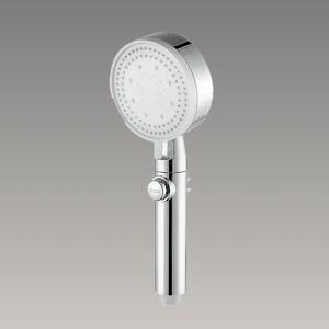 Showery® 5 Modes High Pressure Shower Head - Black, With Stop Button / Silver