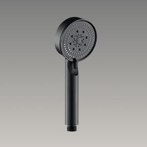 Showery® 5 Mode High Pressure Shower Head - Chrome/Silver, Without Stop Button / Black