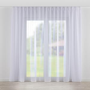 Net curtain with double pinch pleat