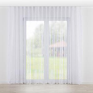 Net curtain with double pinch pleat