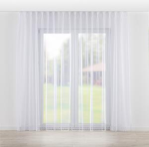 Net curtain with double pinch pleat