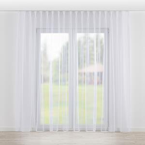 Net curtain with double pinch pleat