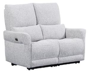 Juneau Fabric Recliner 2 Seater Sofa In Dove