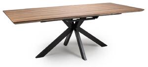 Malone Large Wooden Extending Dining Table In Light Walnut
