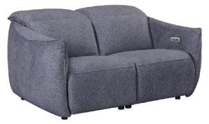 Leiria Fabric Recliner 2 Seater Sofa In Anthracite