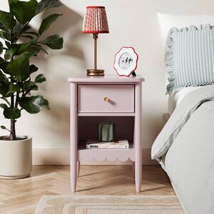 Remi 1 Drawer Bedside Table Heather