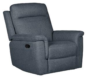 Baraboo Fabric Manual Recliner Chair In Azul