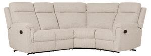 Baraboo Fabric Electric Recliner Fabric Corner Sofa In Beige