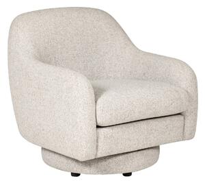 Santiago Fabric Swivel Accent Chair In Natural