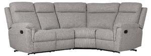 Baraboo Fabric Electric Recliner Fabric Corner Sofa In Grey