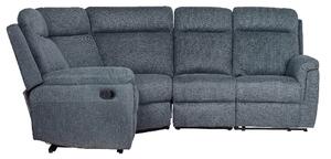 Baraboo Fabric Electric Recliner Fabric Corner Sofa In Azul