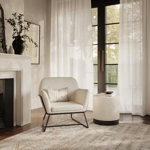 Charles Boucle Armchair Ivory