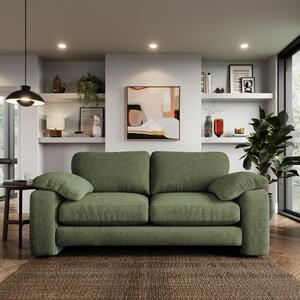 Magnus Soft Textured Chenille 3 Seater Sofa Soft Textured Chenille Soft Green