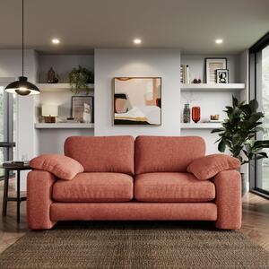 Magnus Soft Textured Chenille 3 Seater Sofa Soft Textured Chenille Terracotta