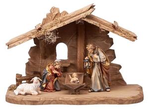 Tyrolean Nativity scene with 4 figurines RA